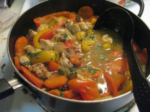 Simmer for a few minutes to thicken