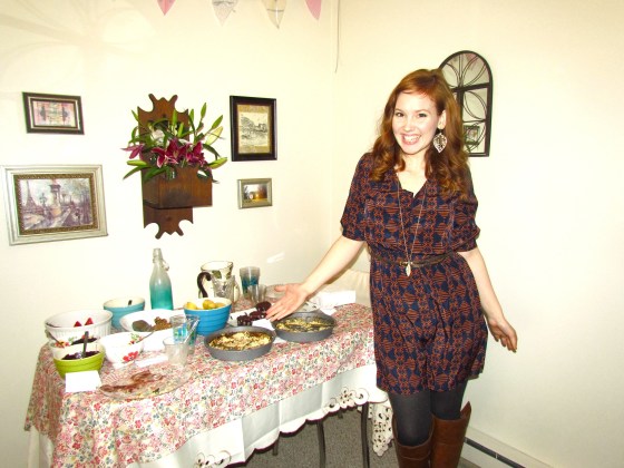 Me posing with empty plates and feeling soooo smug.  :)